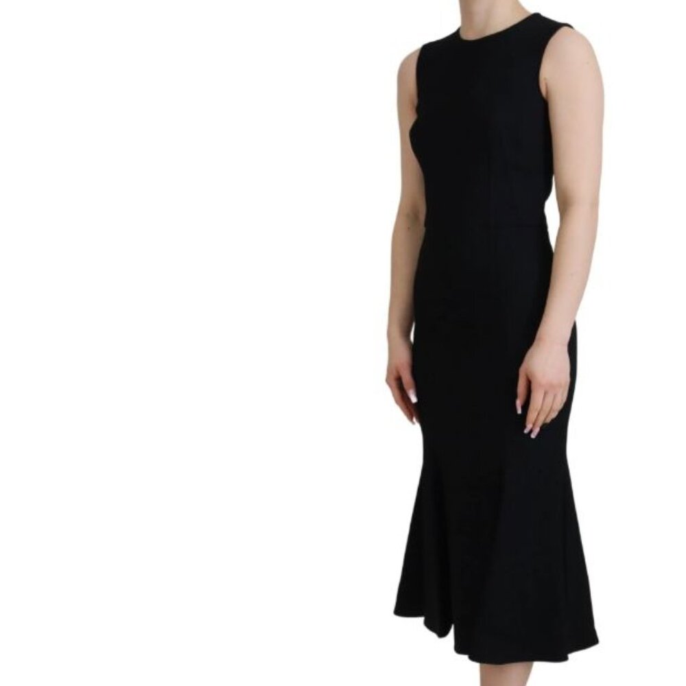 Calvin Klein Black Sheath Dress with Flare | 4